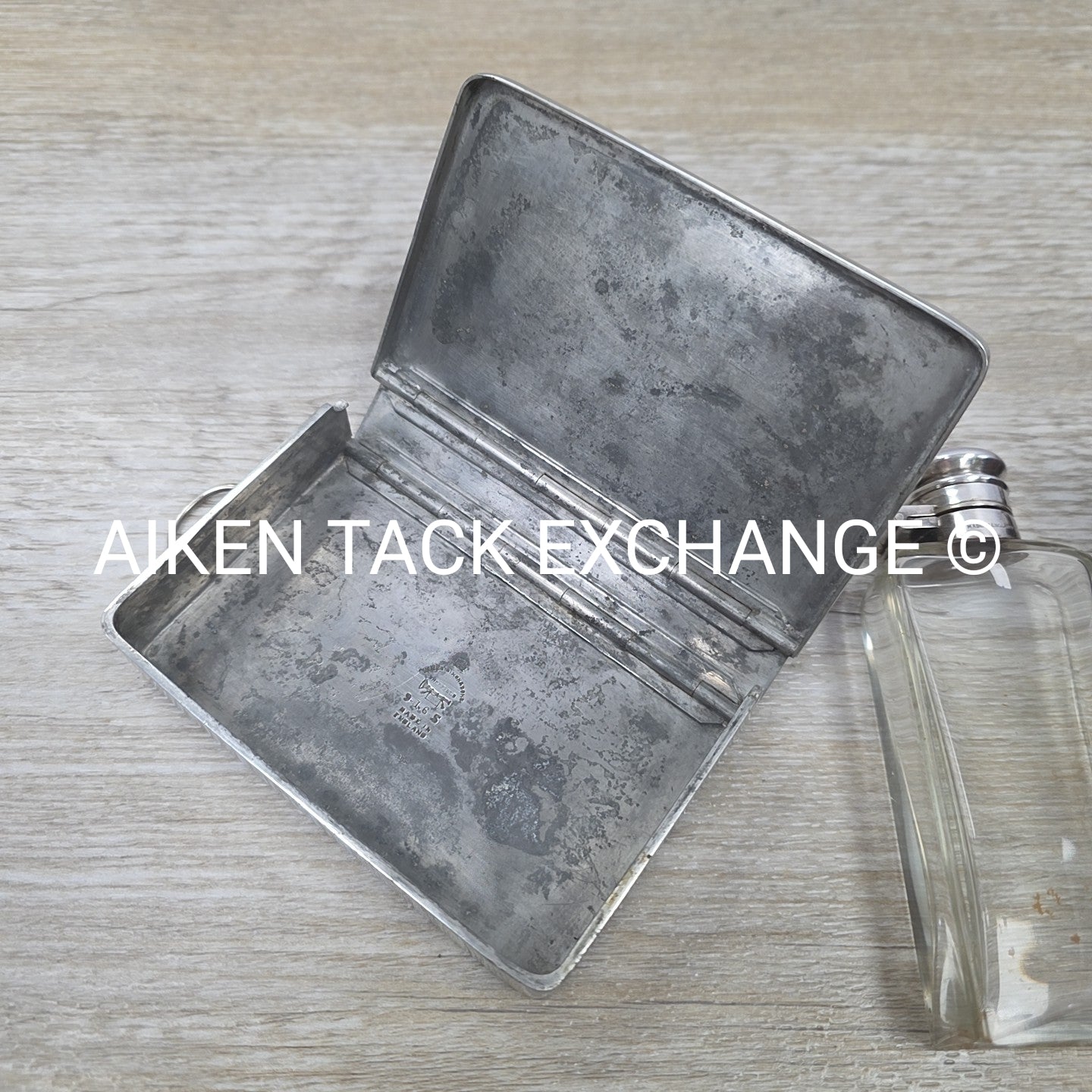 Ladies Sandwich Case with James Dixon & Sons Sandwich Tin & Flask