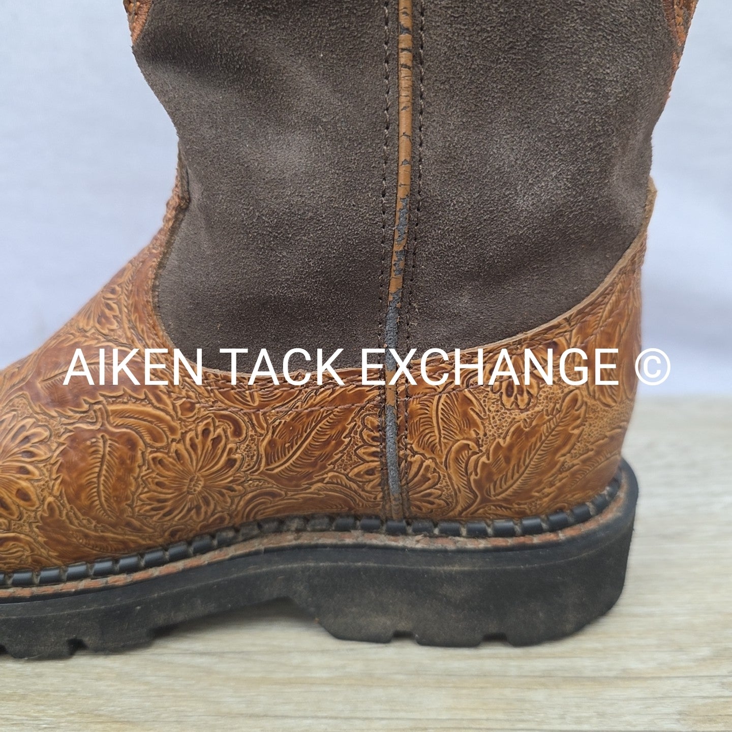 Justin Gyspy Embossed Steel Toe Boots, Women's 6.5