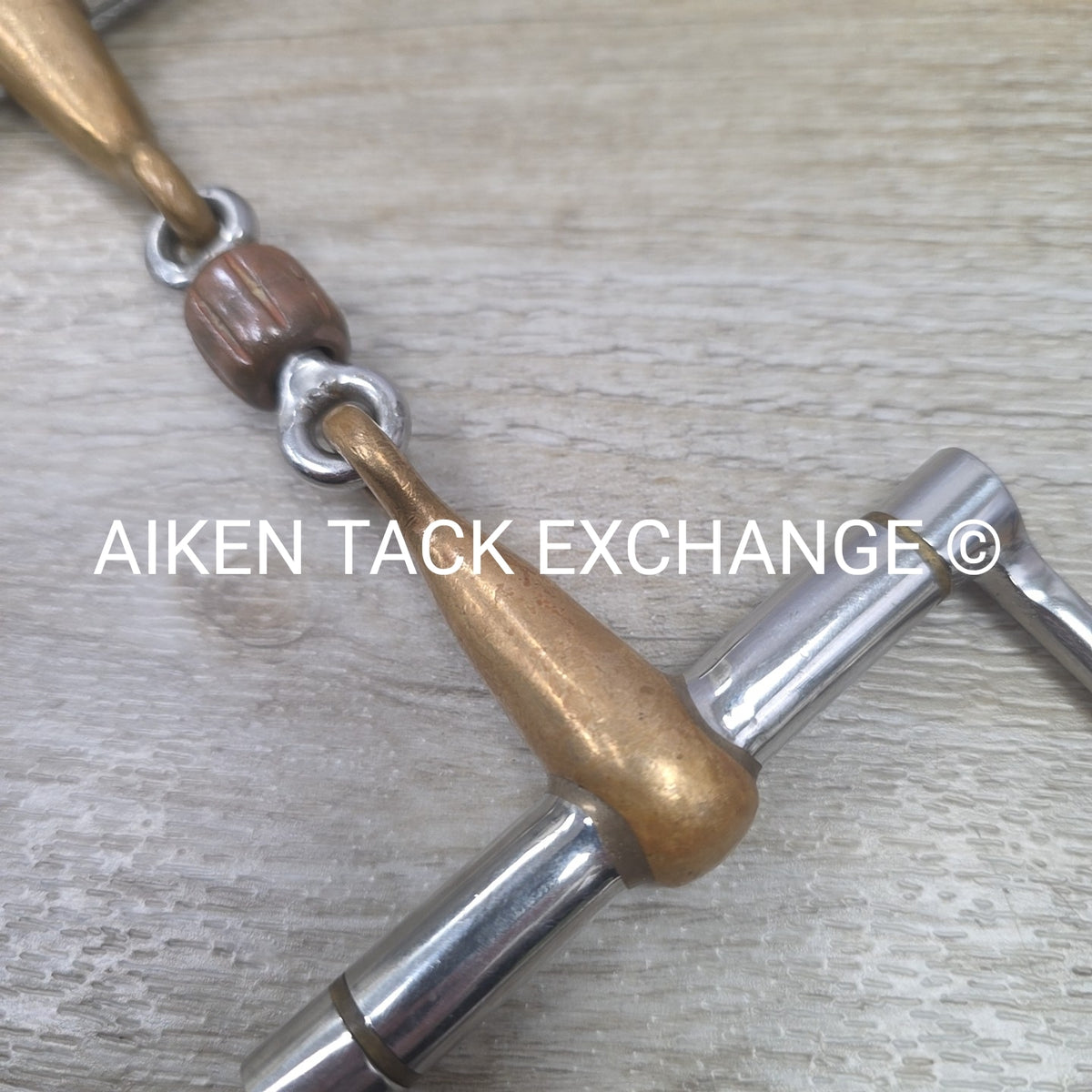 Mikmar Cupreon French Link Copper Roller D Ring Bit 5"