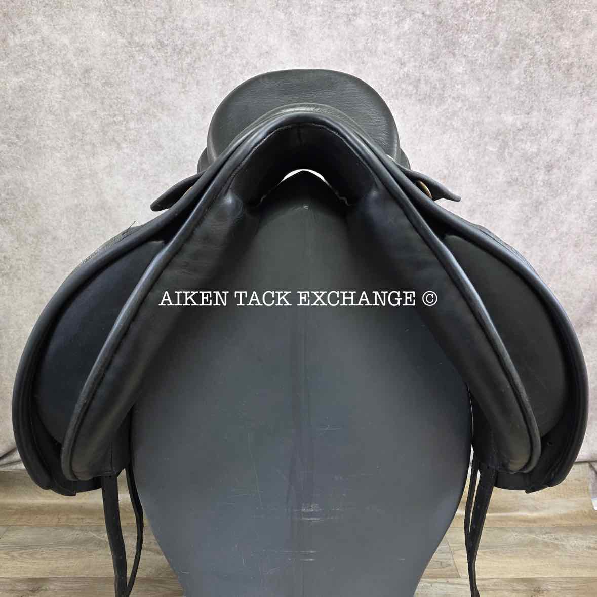Martin Wilkinson Dressage Saddle, 17.5" Seat, Wide Tree, Wool Flocked Panels