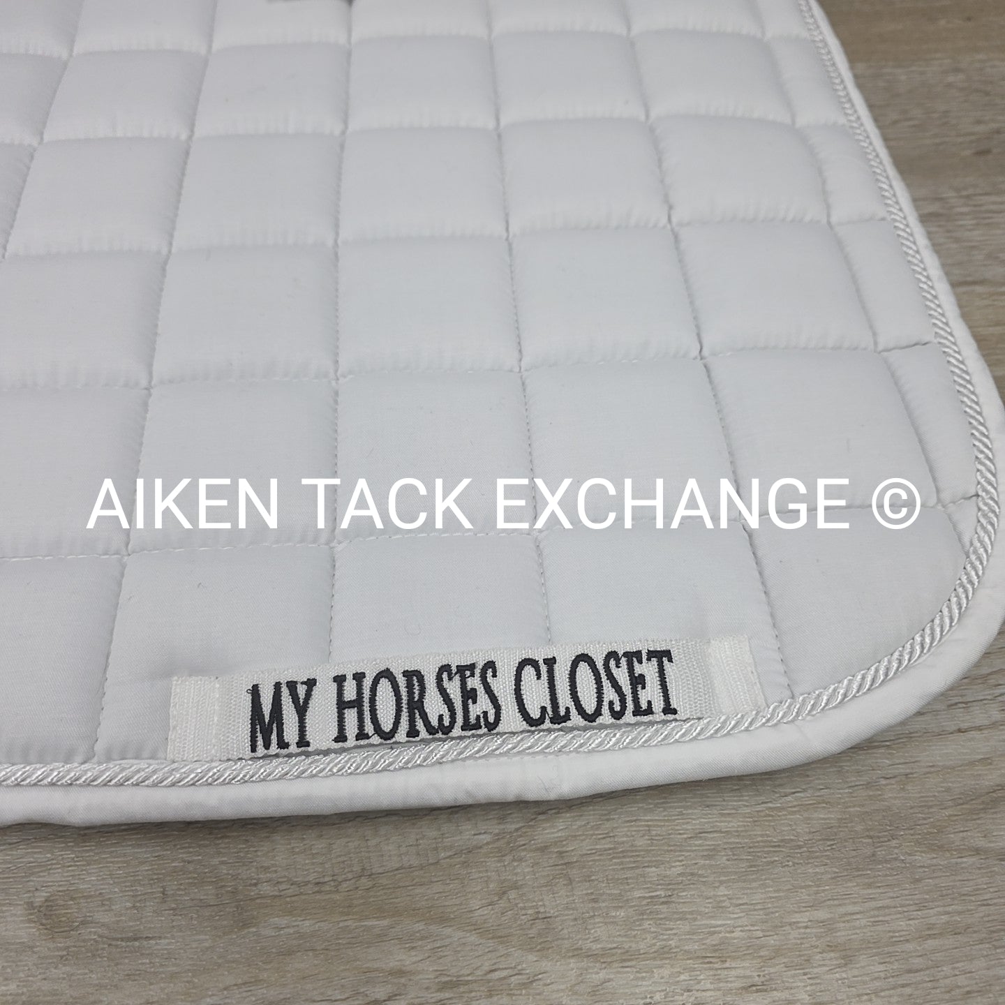My Horses Closet Square Dressage Saddle Pad & Ear Bonnet, Size Full
