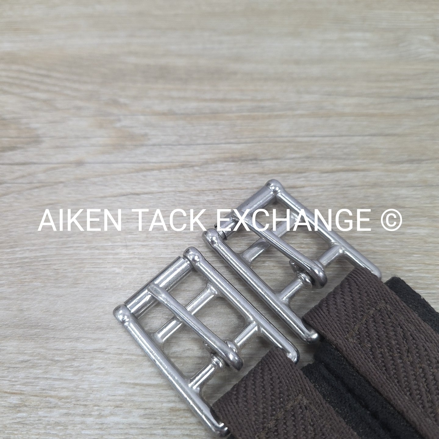 Oaklyn Removable Fleece Double End Elastic Girth, Brown, Size 40"