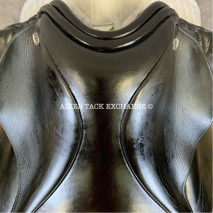 Marcel Toulouse Verona Monoflap Dressage Saddle, 17" Seat, Short Flap, Wide Tree, Wool Flocked Panels