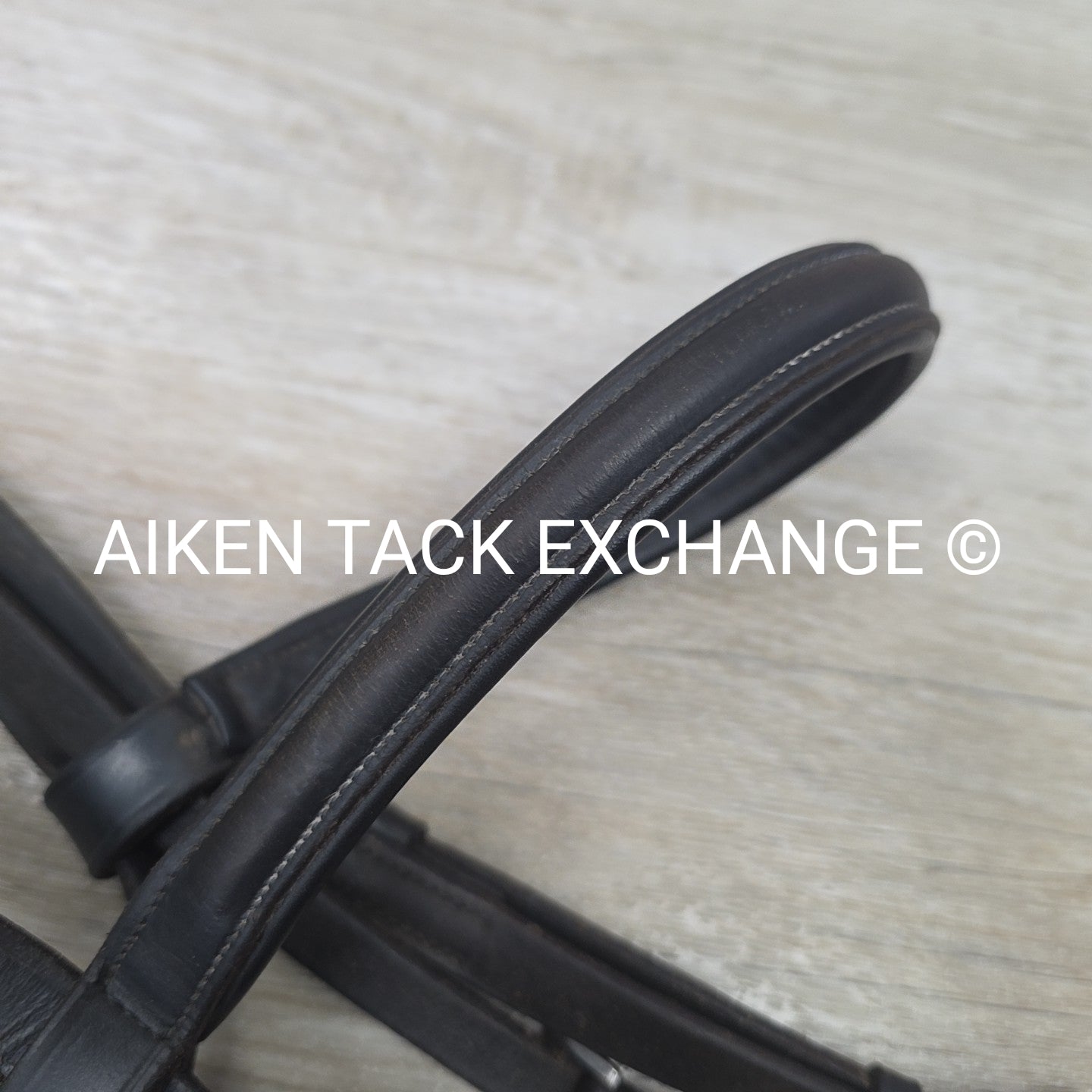 Plain Raised Bridle, Missing Flash Strap, No Reins, Oversize