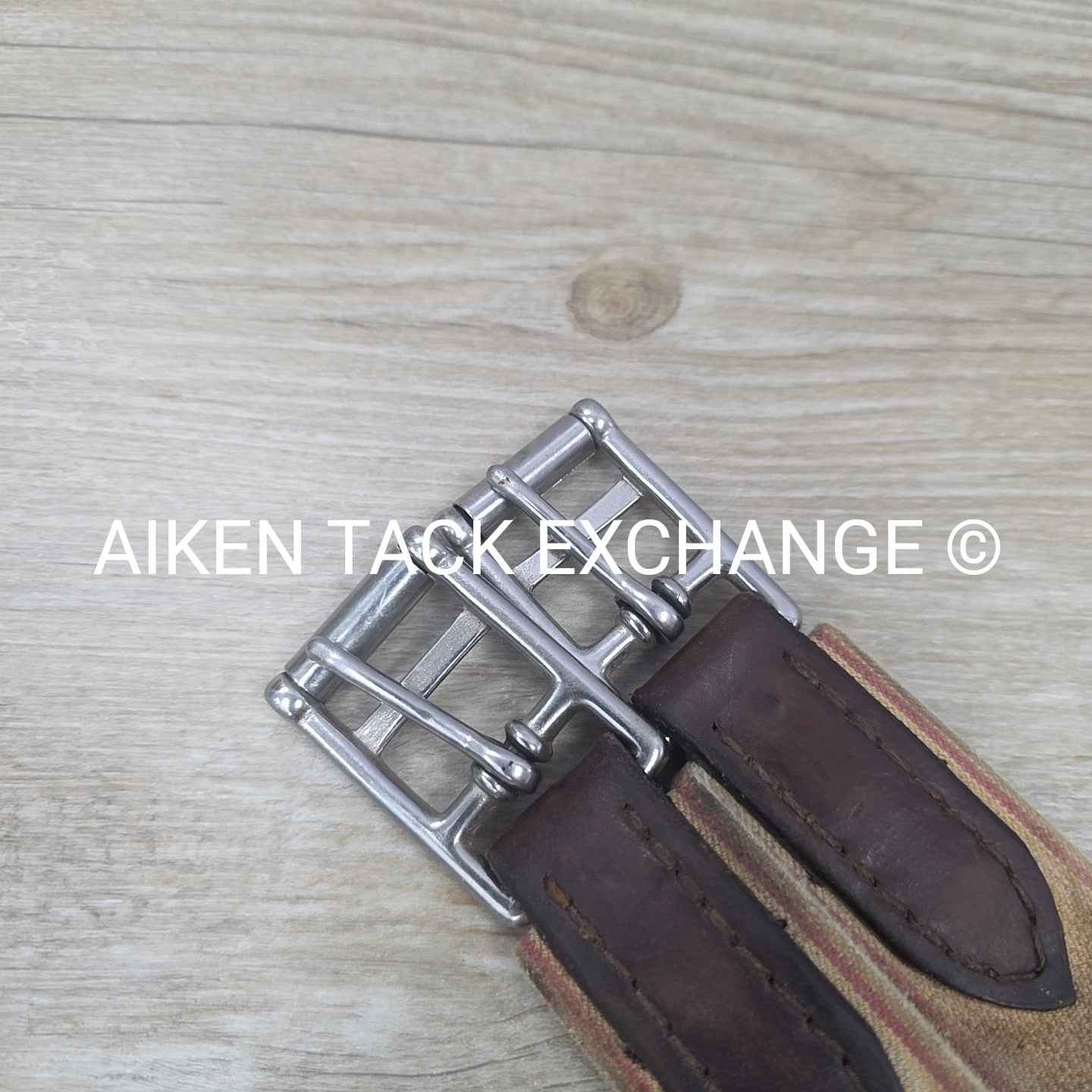 Edgewood Girth with Velcro Fleece & Double End Elastic, Brown, 56"