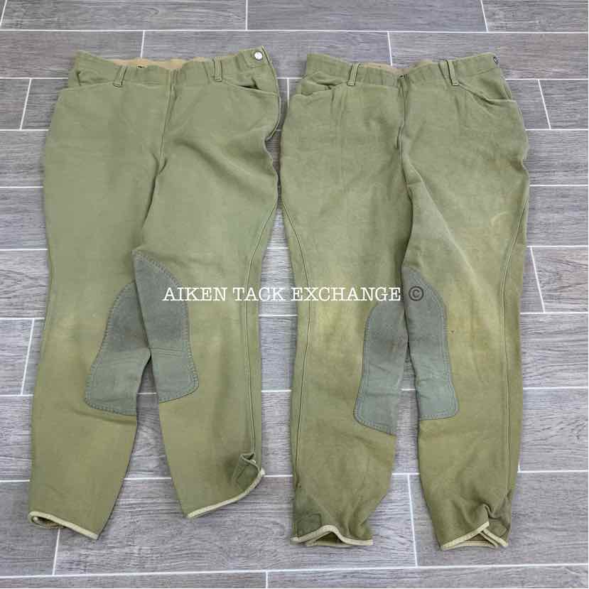 BARGAIN BUNDLE: 2 Pairs of Sigma Knee Patch Breeches, Size 34