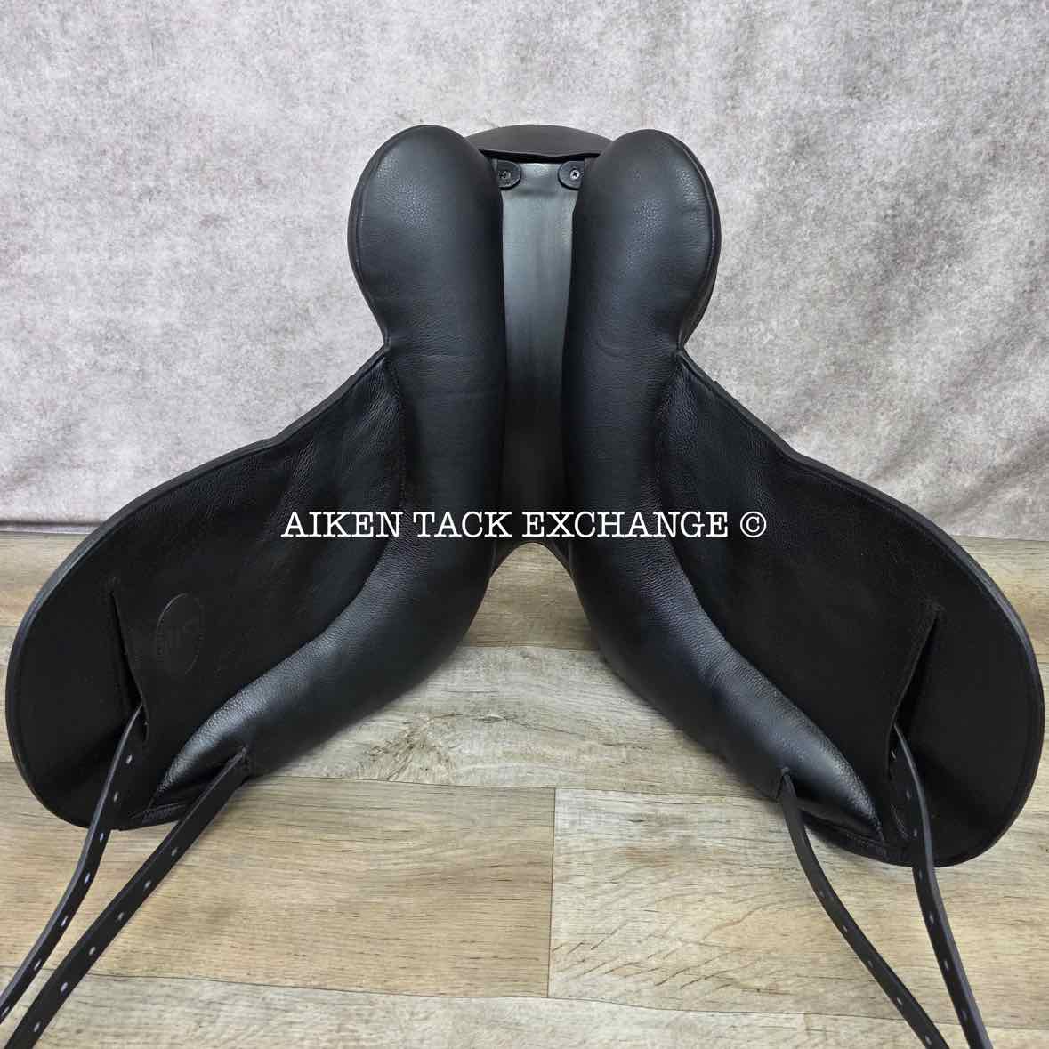 2023 Envy by Custom Saddlery Aurora Monoflap Dressage Saddle, 17.5" Seat, Adjustable Tree, Wool Flocked Panels