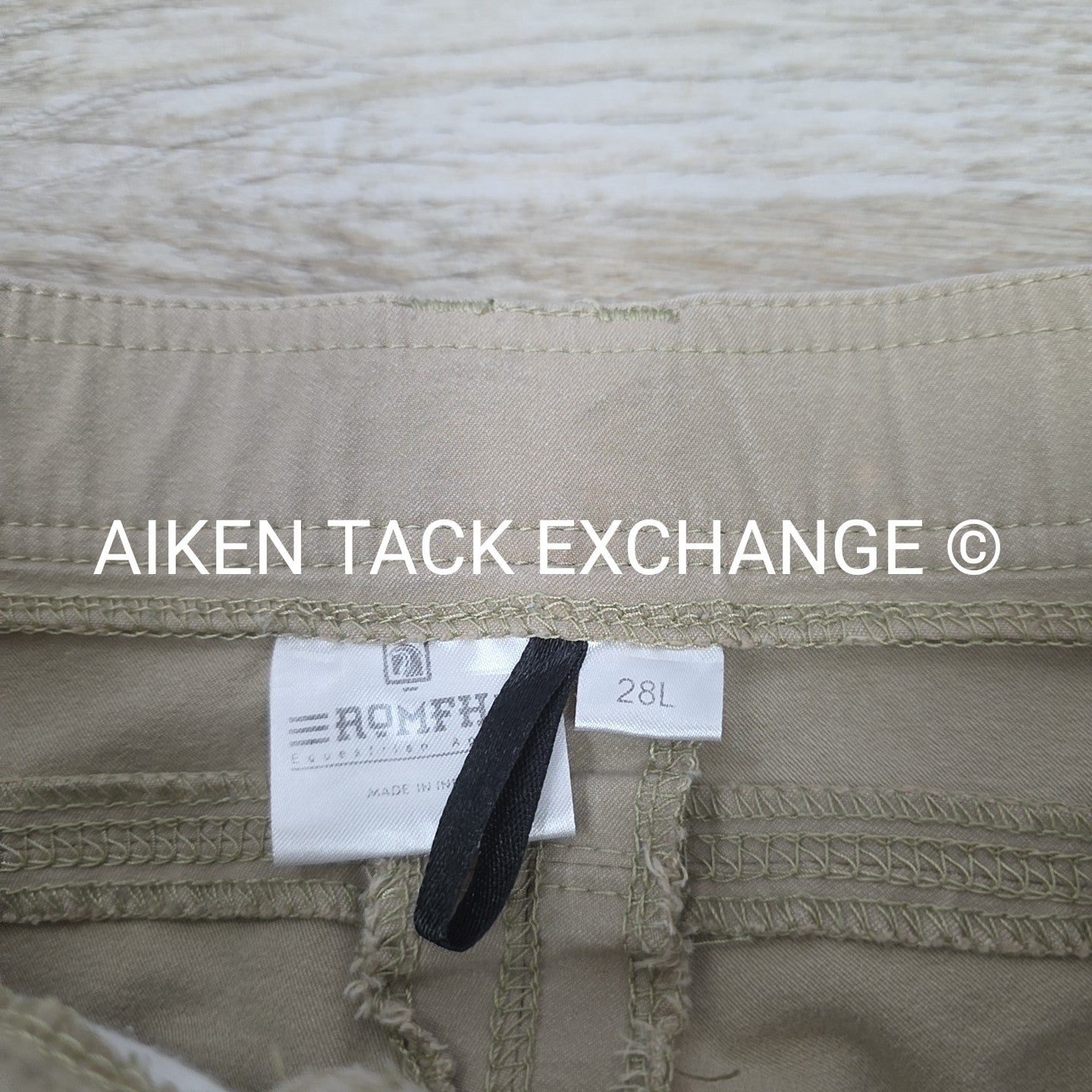 Romfh Sarafina Knee Patch Breeches, Size 28 L