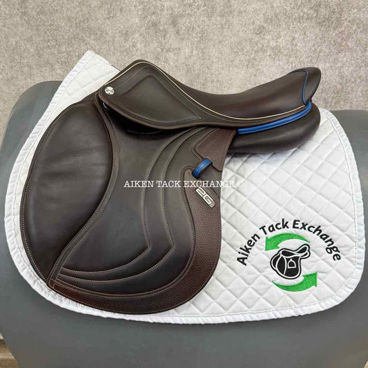 2019 CWD SE32 2GS Mademoiselle Close Contact Jump Saddle, 17" Seat - S1, 3L Flap, Dynamick Flex Tree - Medium, Full Buffalo Leather