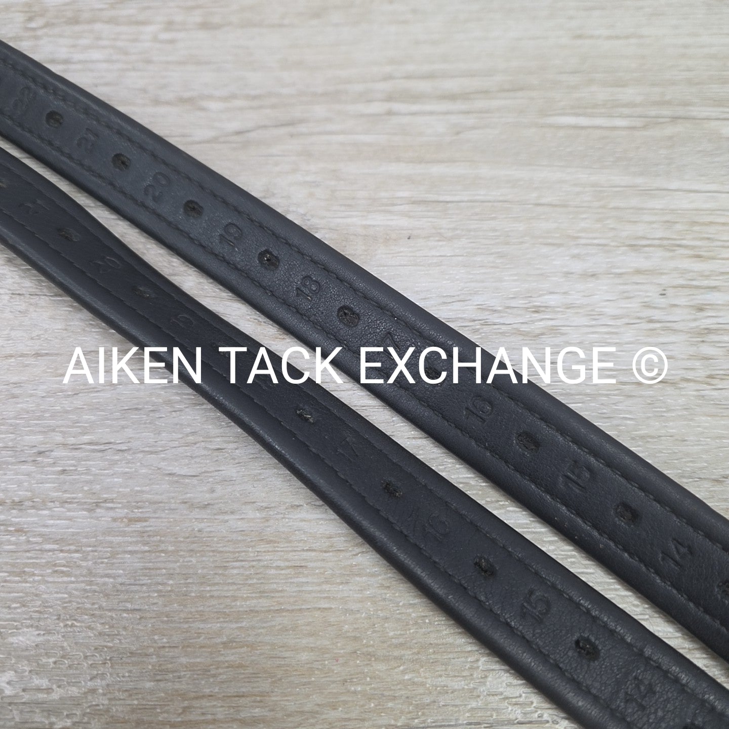 Prestige Nylon Lined Stirrup Leathers, Black, 160cm  / 63"