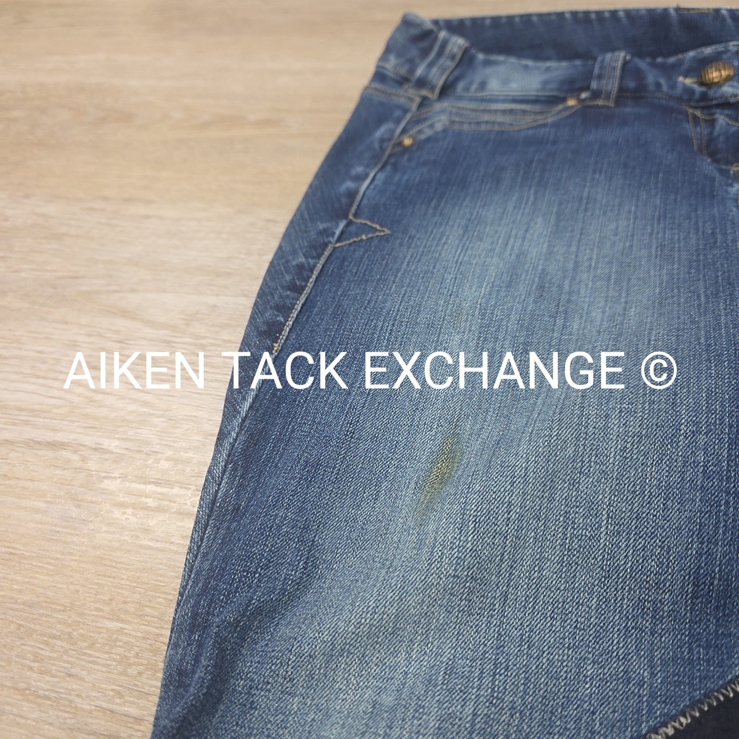 Ariat Denim Knee Patch Breeches, Women's 26R (have blemish)