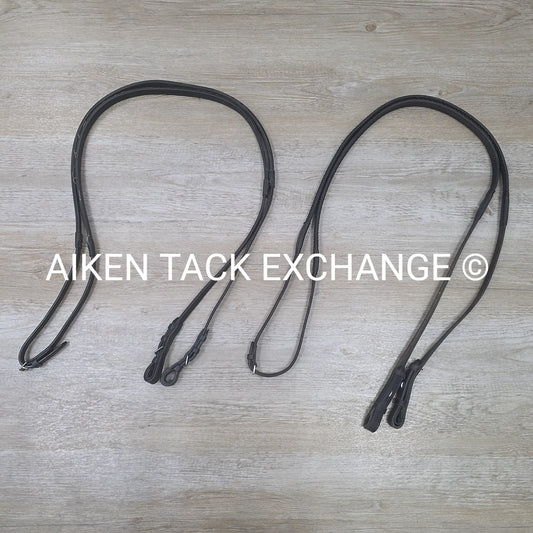 BARGAIN BUNDLE: Rubber Lined Reins & Rubber Reins, Black