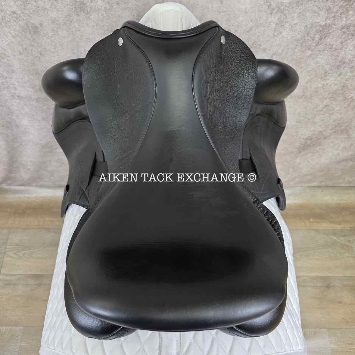 2021 Custom Saddlery Wolfgang Omni 2 Monoflap Dressage Saddle, 17.5" Seat, Adjustable Tree, Wool Flocked Hybrid Panels