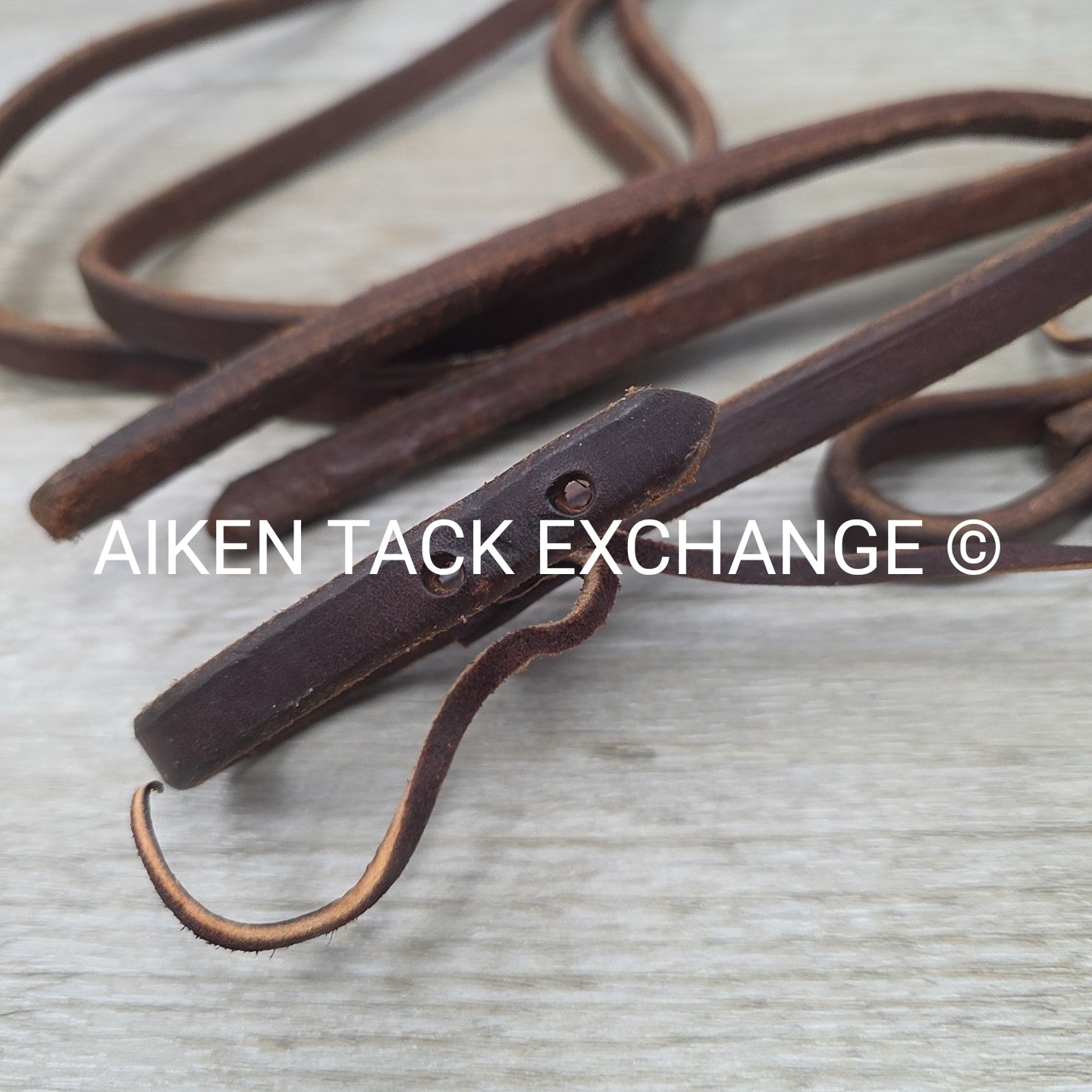 One Ear Headstall with Split Reins, Brown, Size Full