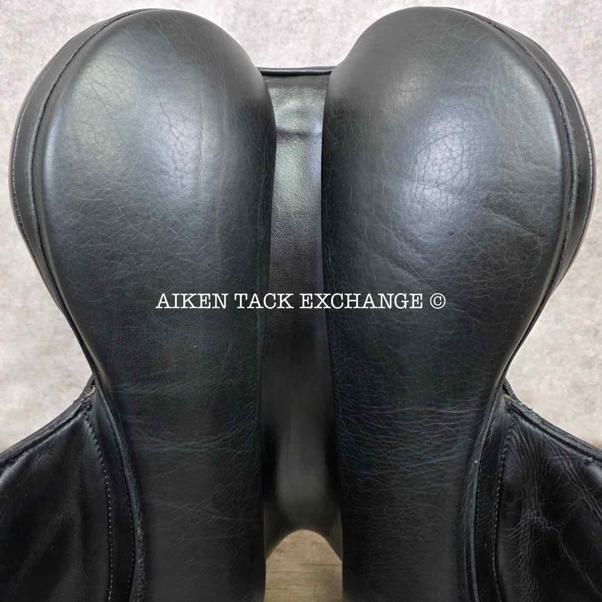 2015 Custom Saddlery Icon Flight Monoflap Dressage Saddle, 17.5" Seat, Adjustable Tree, Wool Flocked Hybrid Panels
