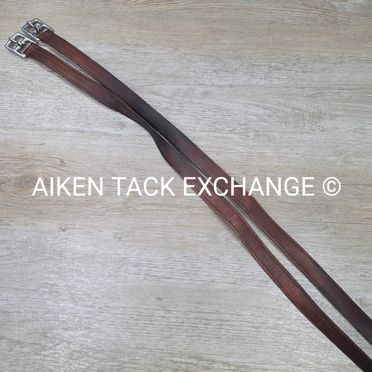 HDR Covered Nylon Lined Stirrup Leathers, Brown, 54"