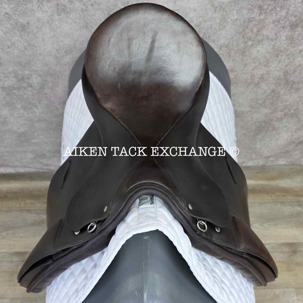 Max Hopfner Dressage Saddle, 18" Seat, Medium Tree, Wool Flocked Panels