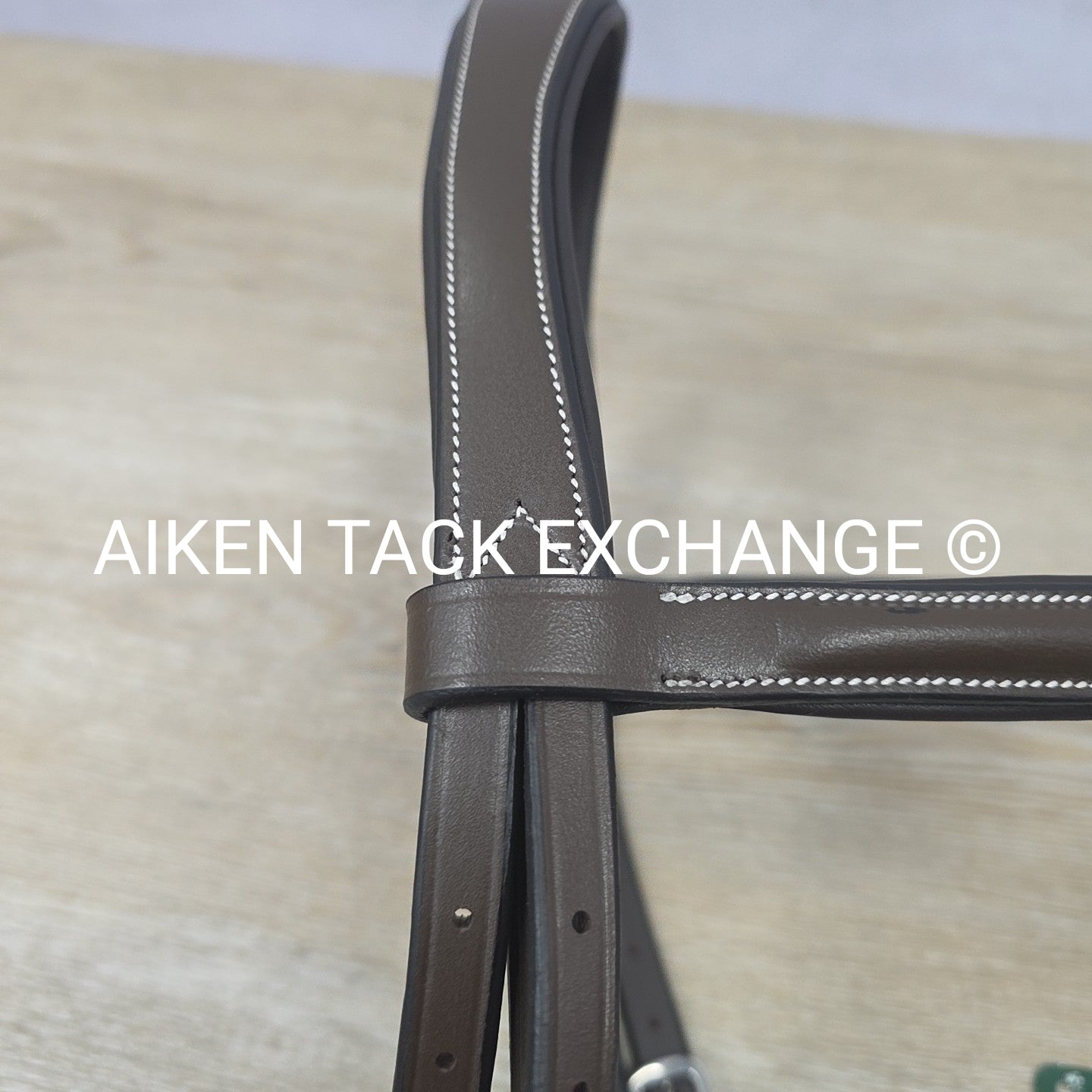 HDR Pro Mono Crown Flash Bridle with Rubber Reins, Havana, Oversize