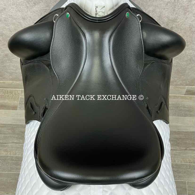 2023 Envy by Custom Saddlery Rhythm Monoflap Dressage Saddle, 17" Seat, Adjustable Tree, Wool Flocked Panels