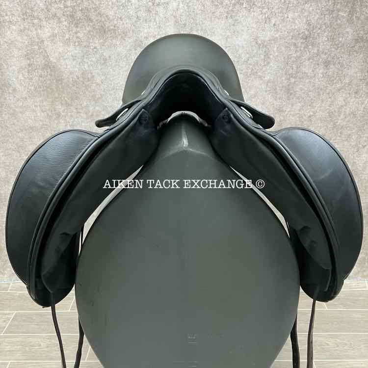 2022 Prestige X-D2 K Zero Dressage Saddle, 17" Seat, Medium Tree, Wool Flocked Pony Panels with Shoulder Relief