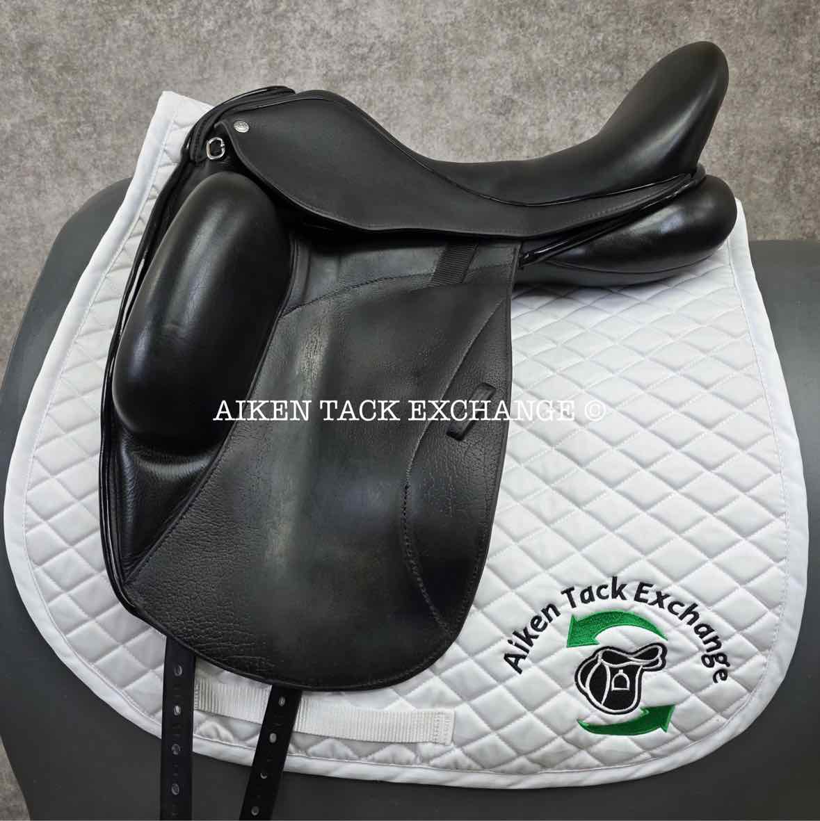 2014 Custom Saddlery Icon Star Monoflap Dressage Saddle, 18" Seat, Adjustable Tree, Wool Flocked Panels