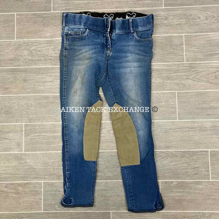 Goode Rider Knee Patch Denim Breeches, Size 30 L