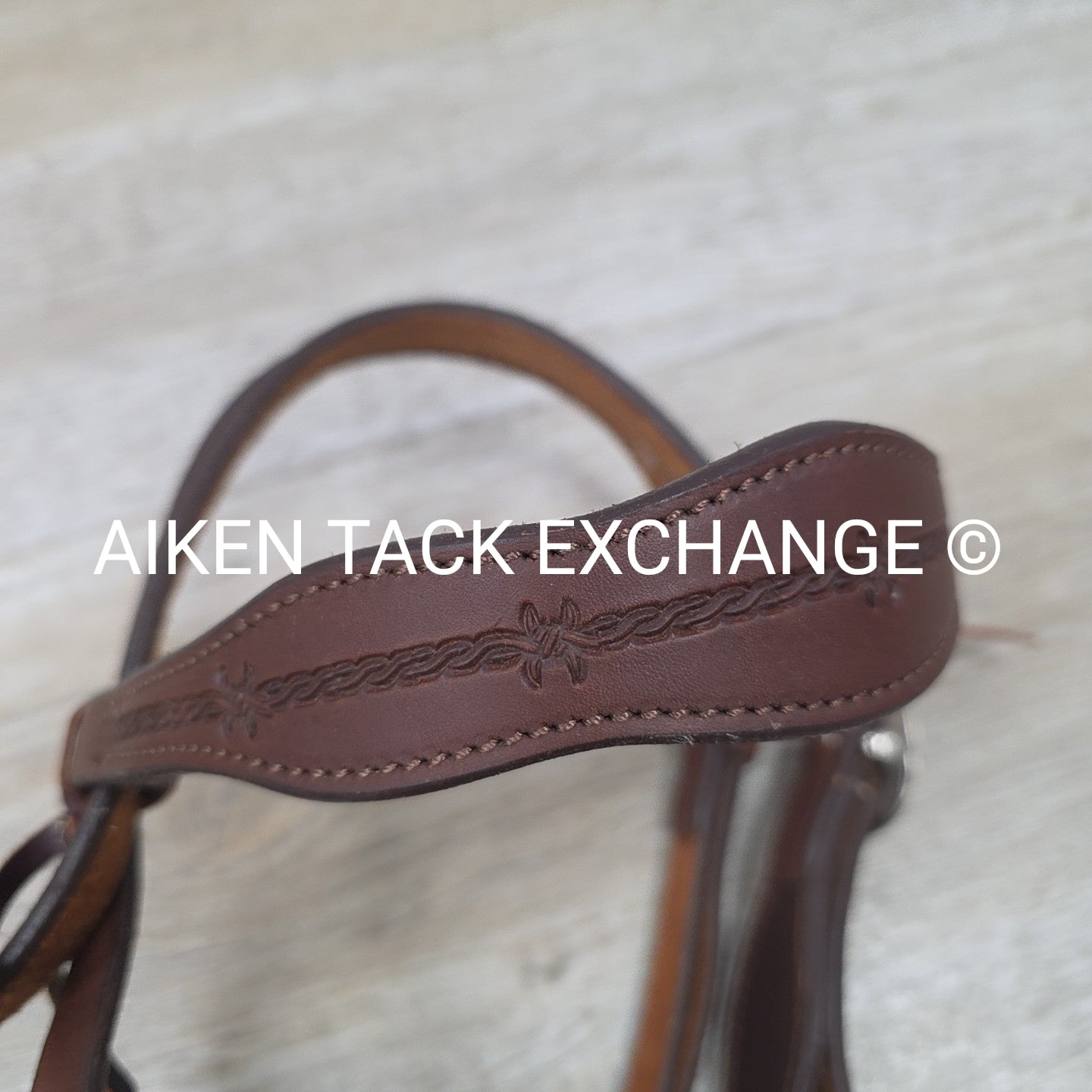 Browband Western Head Stall, Brown, Size Pony