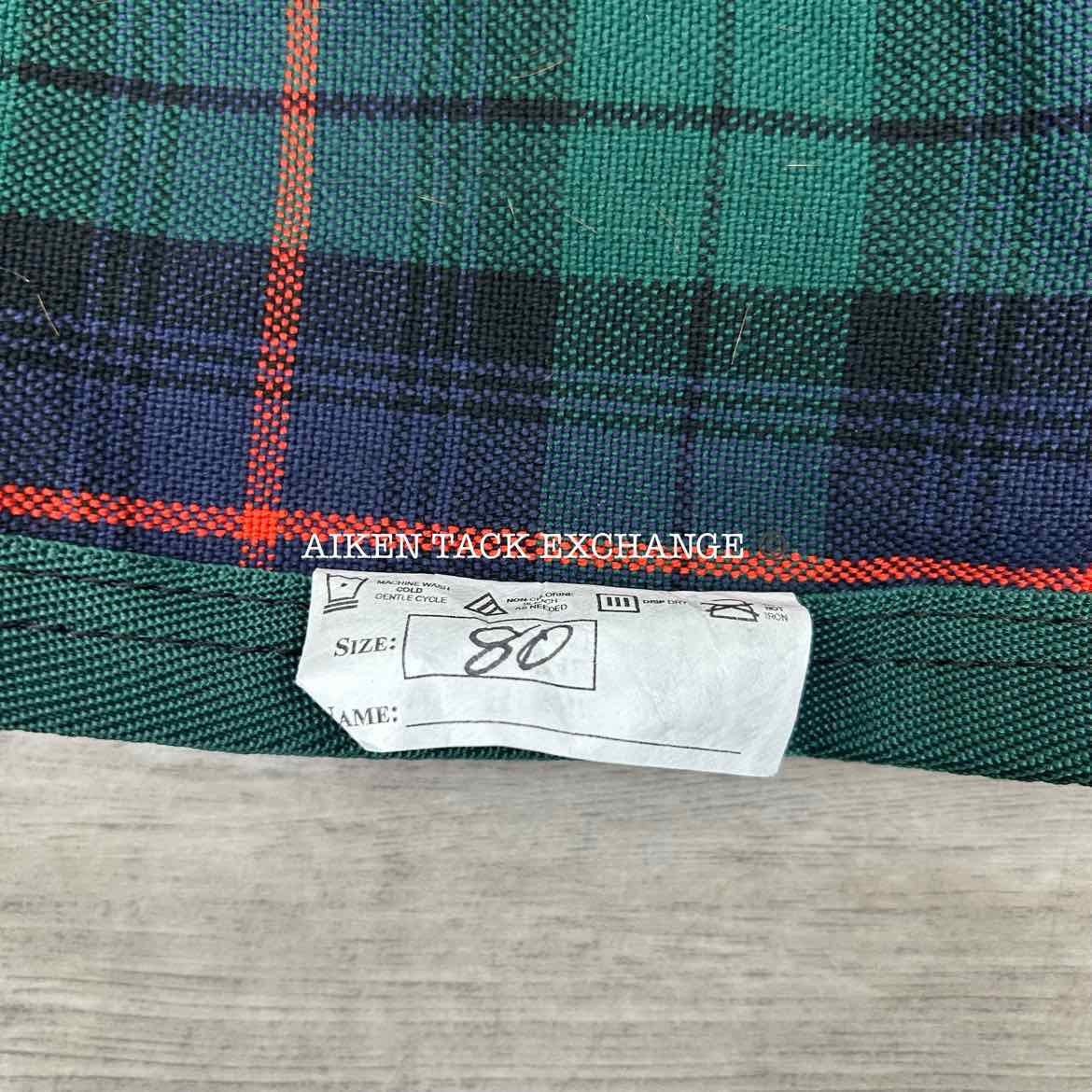 5/A Baker Original Stable Sheet, Brand New, Tartan Plaid, 80"