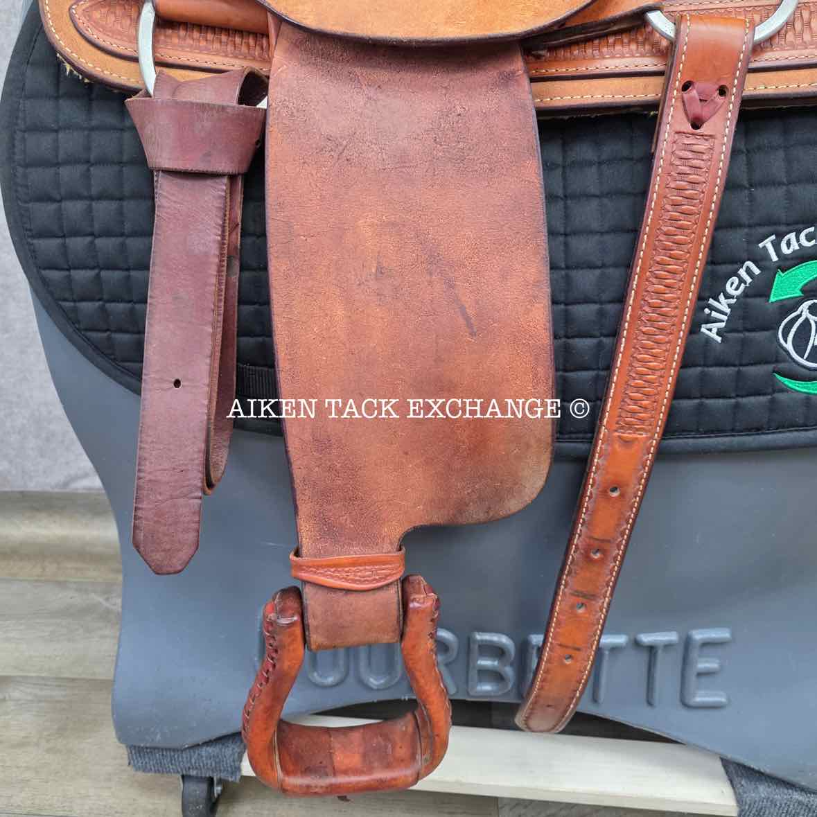 Billy Cook Saddlery 4693 Western Saddle, 16" Seat, Regular Tree - Semi QH Bars