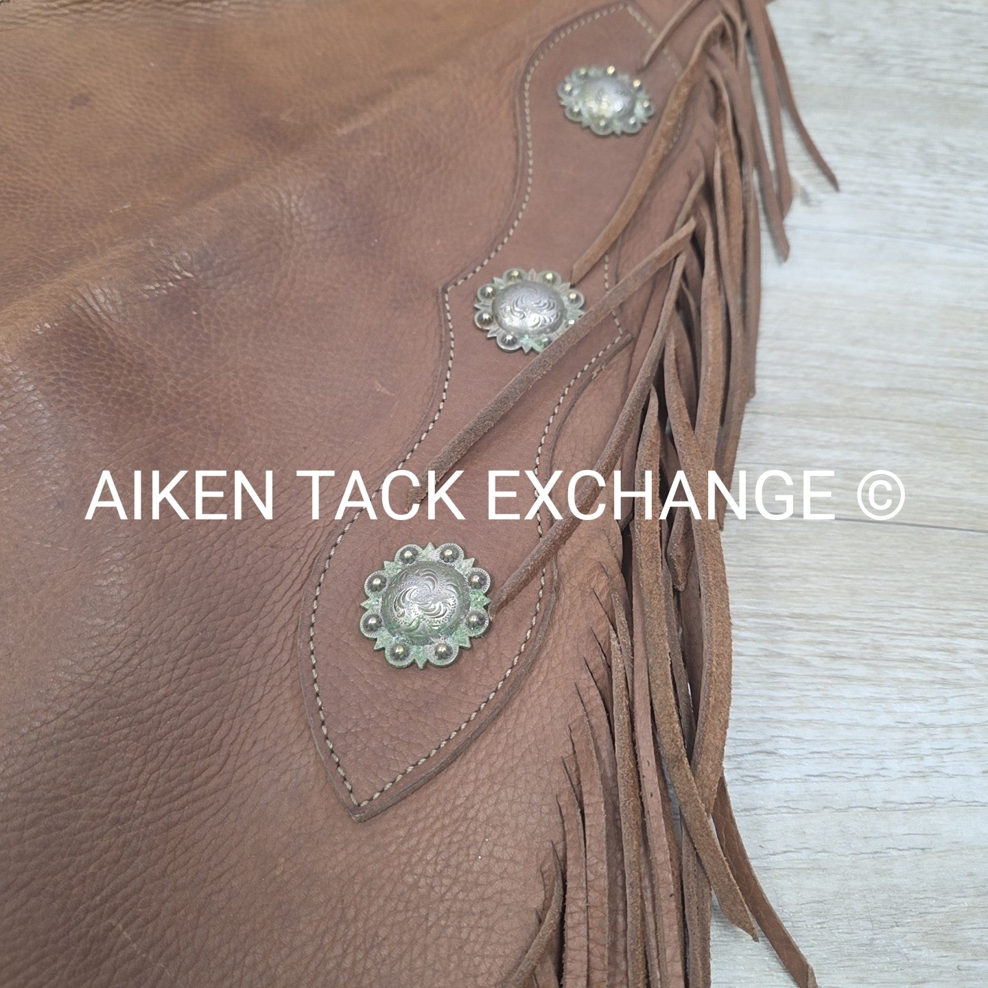 Dakota Territory Leather Fringe Chaps, S/M