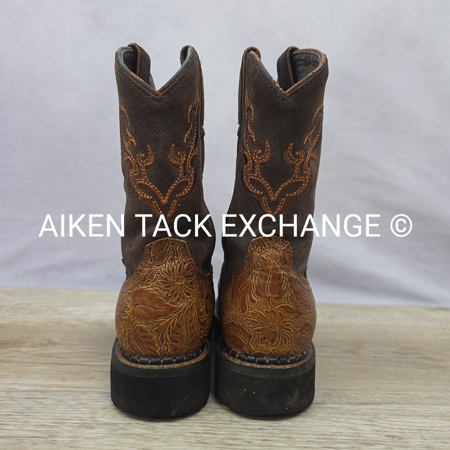 Justin Gyspy Embossed Steel Toe Boots, Women's 6.5
