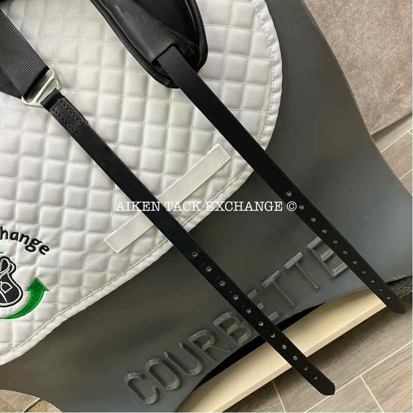 **SOLD** 2016 Custom Saddlery Steffen's Advantage Monoflap Dressage Saddle, 18" Seat, Adjustable Tree, Wool Flocked Panels