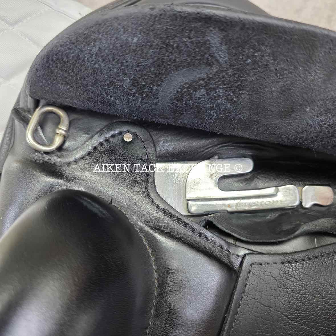 2021 Custom Saddlery Wolfgang Omni 2 Monoflap Dressage Saddle, 17.5" Seat, Adjustable Tree, Wool Flocked Hybrid Panels