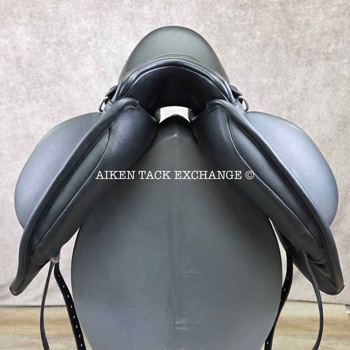 2023 Envy by Custom Saddlery Motion Monoflap Dressage Saddle, 17.5" Seat, Adjustable Tree, Wool Flocked Panels