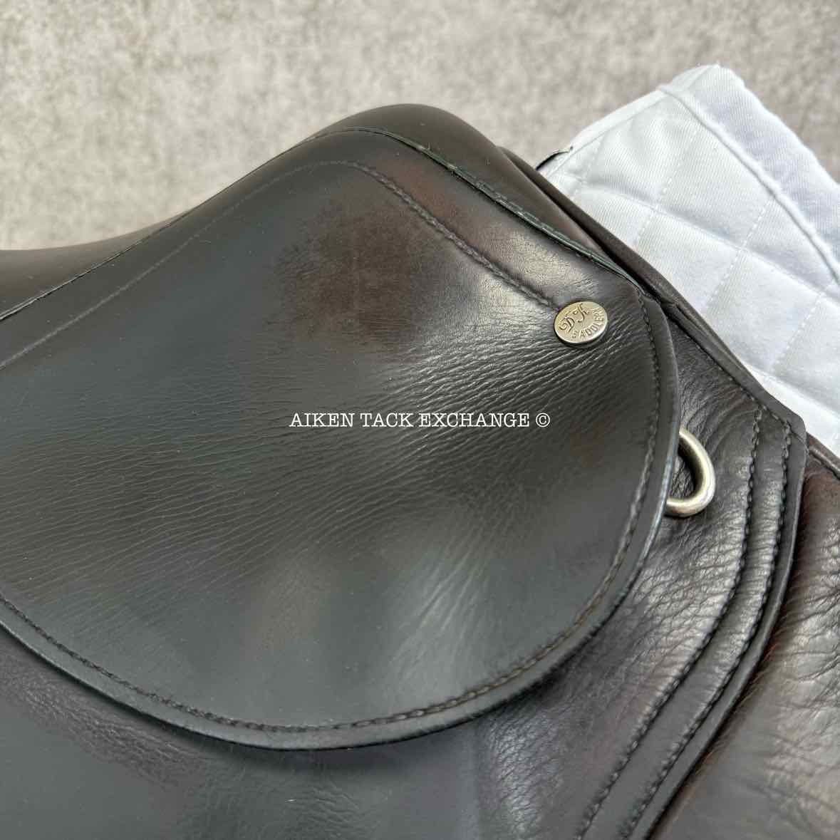2013 DK Saddlery Liberty Monoflap Jump Saddle, 18" Seat, M/MW Tree, Wool Flocked Panels