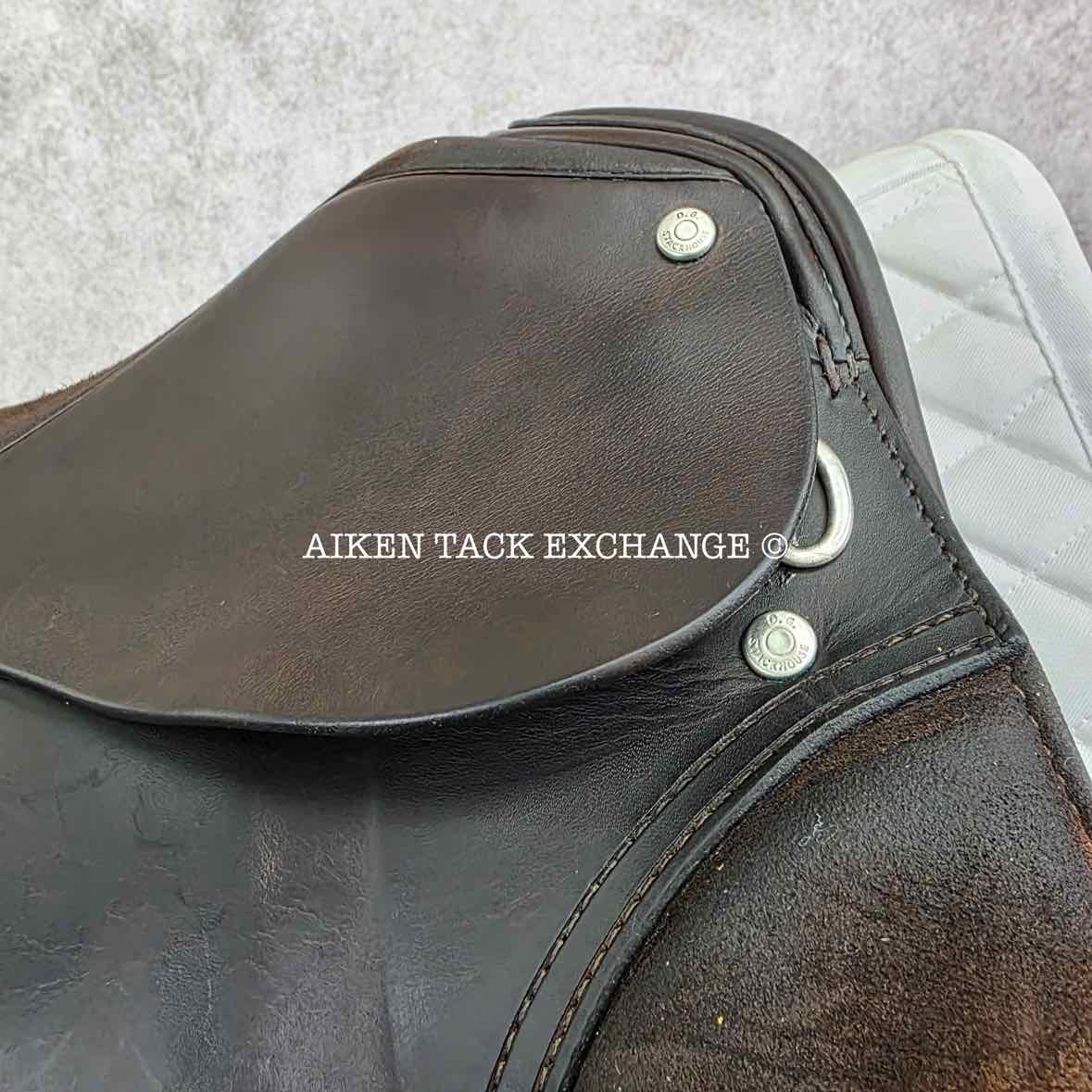 Stackhouse Dressage Saddle, 17" Seat, Medium Tree, Wool Flocked Panels