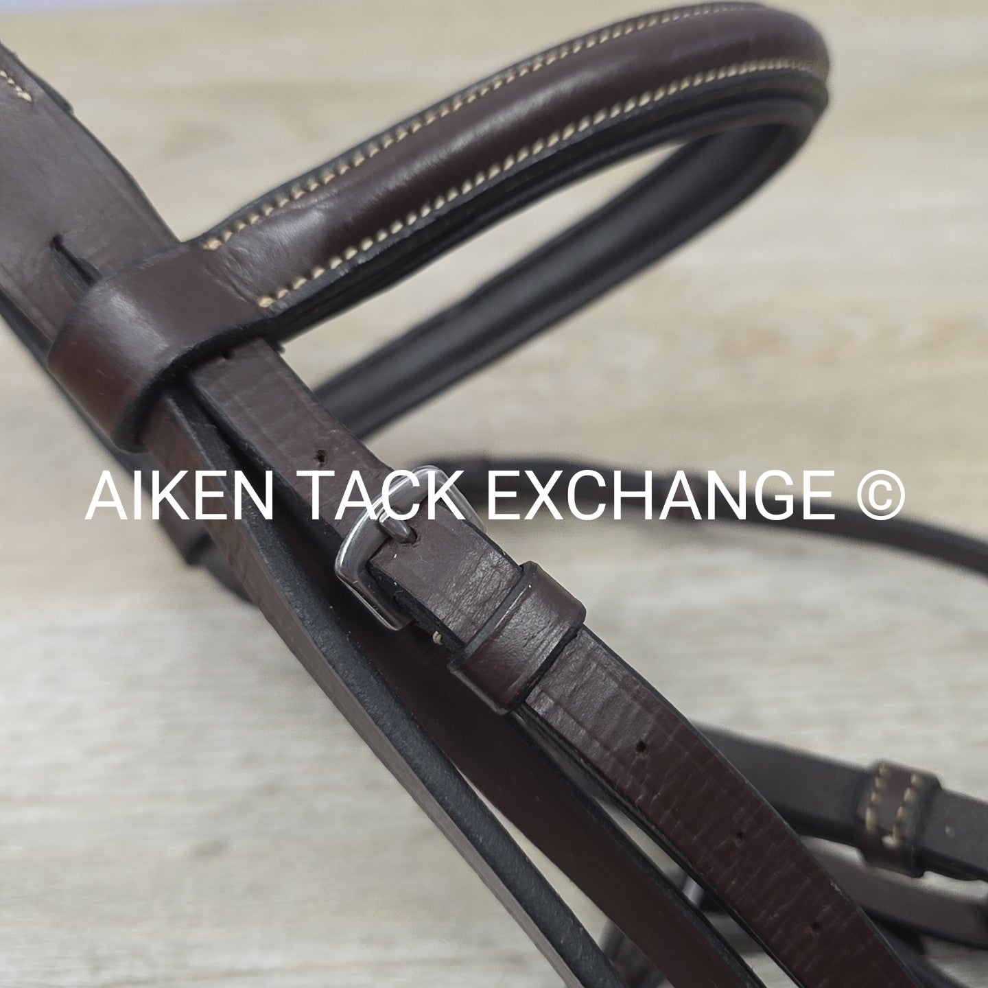 KL Select Black Oak Fancy Stitched Bridle with Matching Laced Reins, Brown, Cob