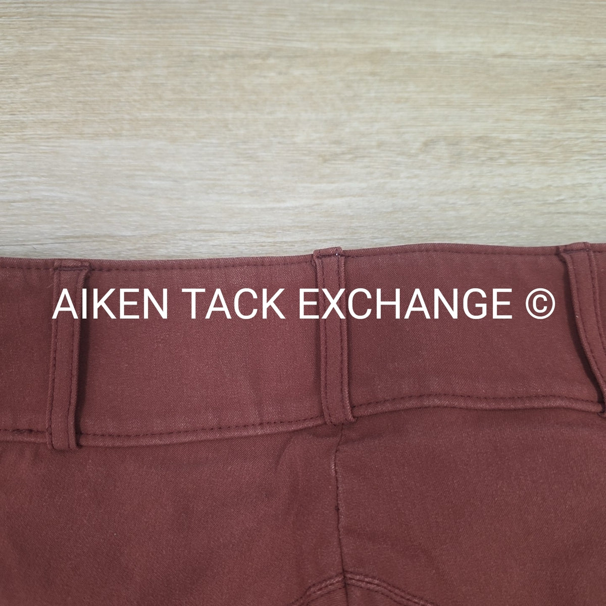 Tailored Sportsman Trophy Hunter Knee Patch Breeches, Redwood, Size 24