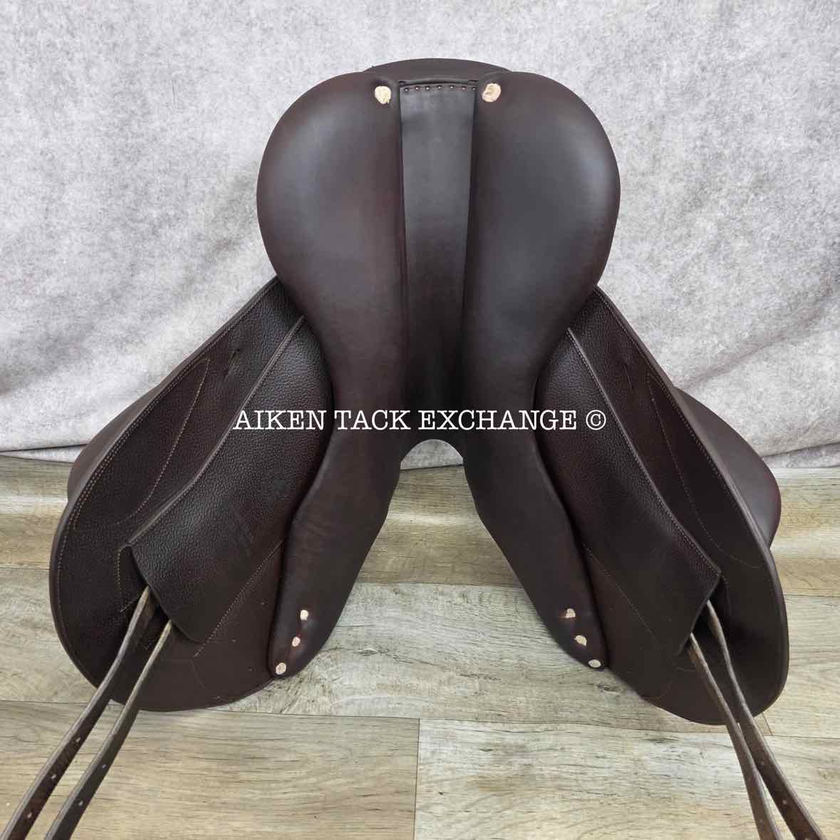 2020 CWD SE09 Monoflap Jump Saddle, 18" Seat, 2A Flap, Medium Tree, Foam Panels, Full Buffalo Leather