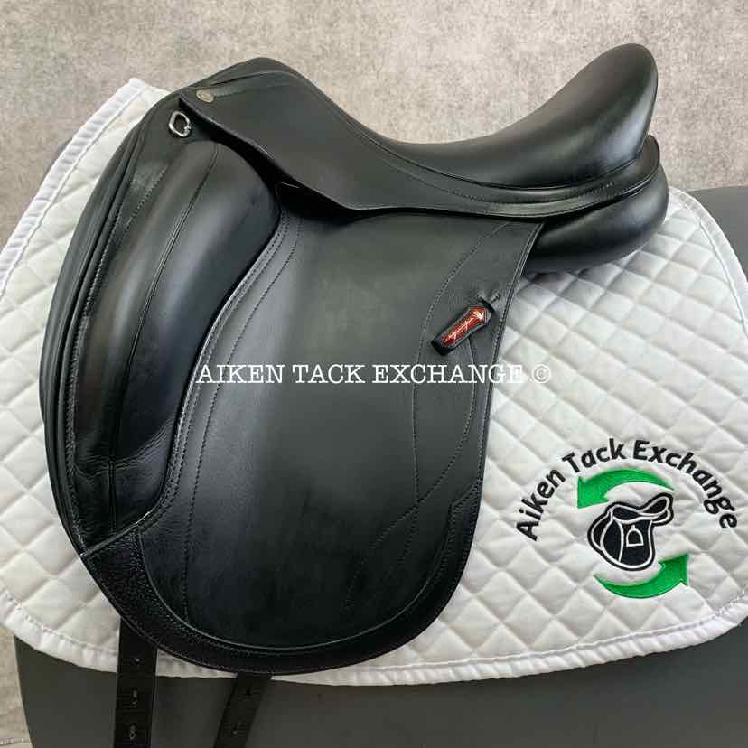 2018 Equipe Olympia Monoflap Dressage Saddle, 16" Seat, Extra Wide Tree, Foam Panels