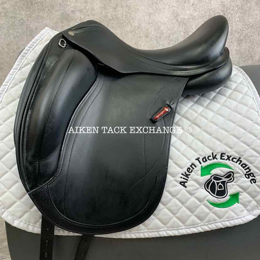 2018 Equipe Olympia Monoflap Dressage Saddle, 16" Seat, Extra Wide Tree, Foam Panels