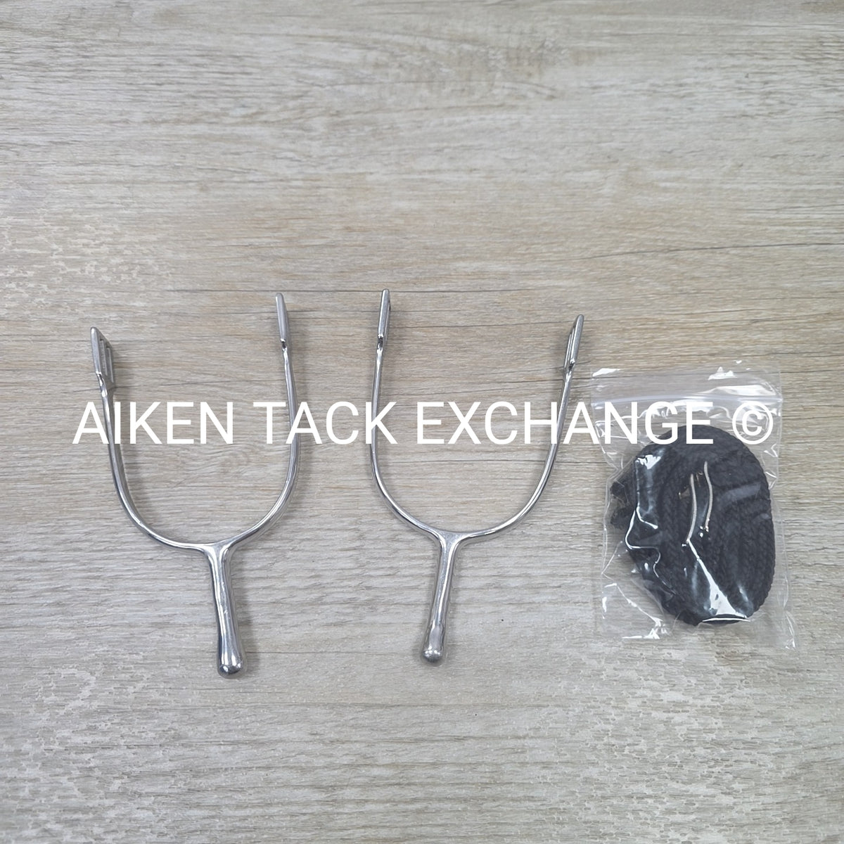 Long Neck Spurs with Braided Nylon Spur Straps, 46mm