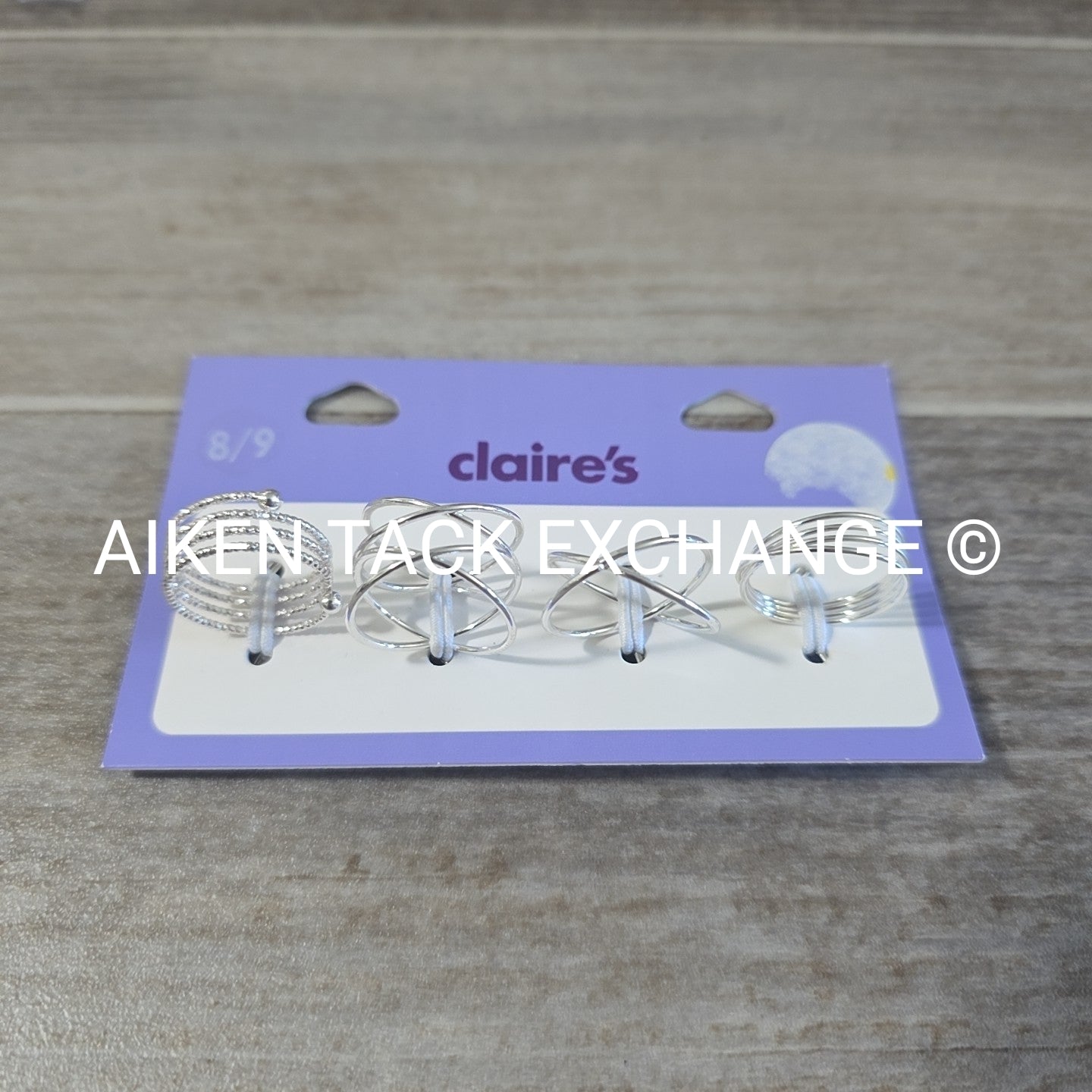 Claire's Ring Set (4) - Size 8/9