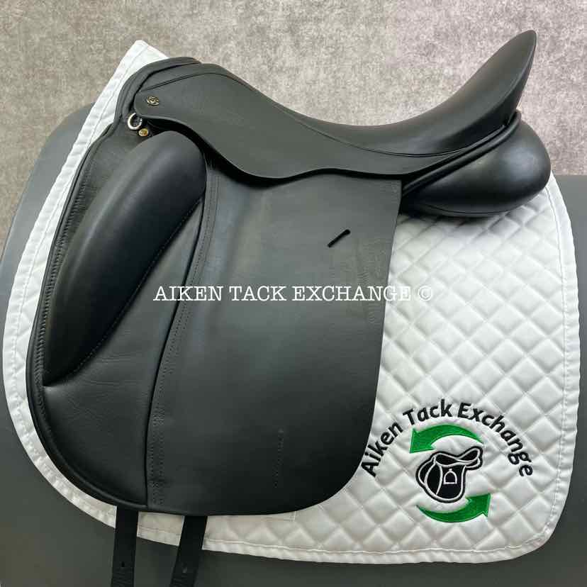 EquineFit International Dressage Saddle, 19" Seat, Wide Tree, Wool Flocked Panels