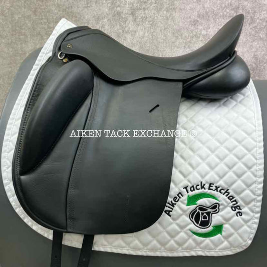 EquineFit International Dressage Saddle, 19" Seat, Wide Tree, Wool Flocked Panels