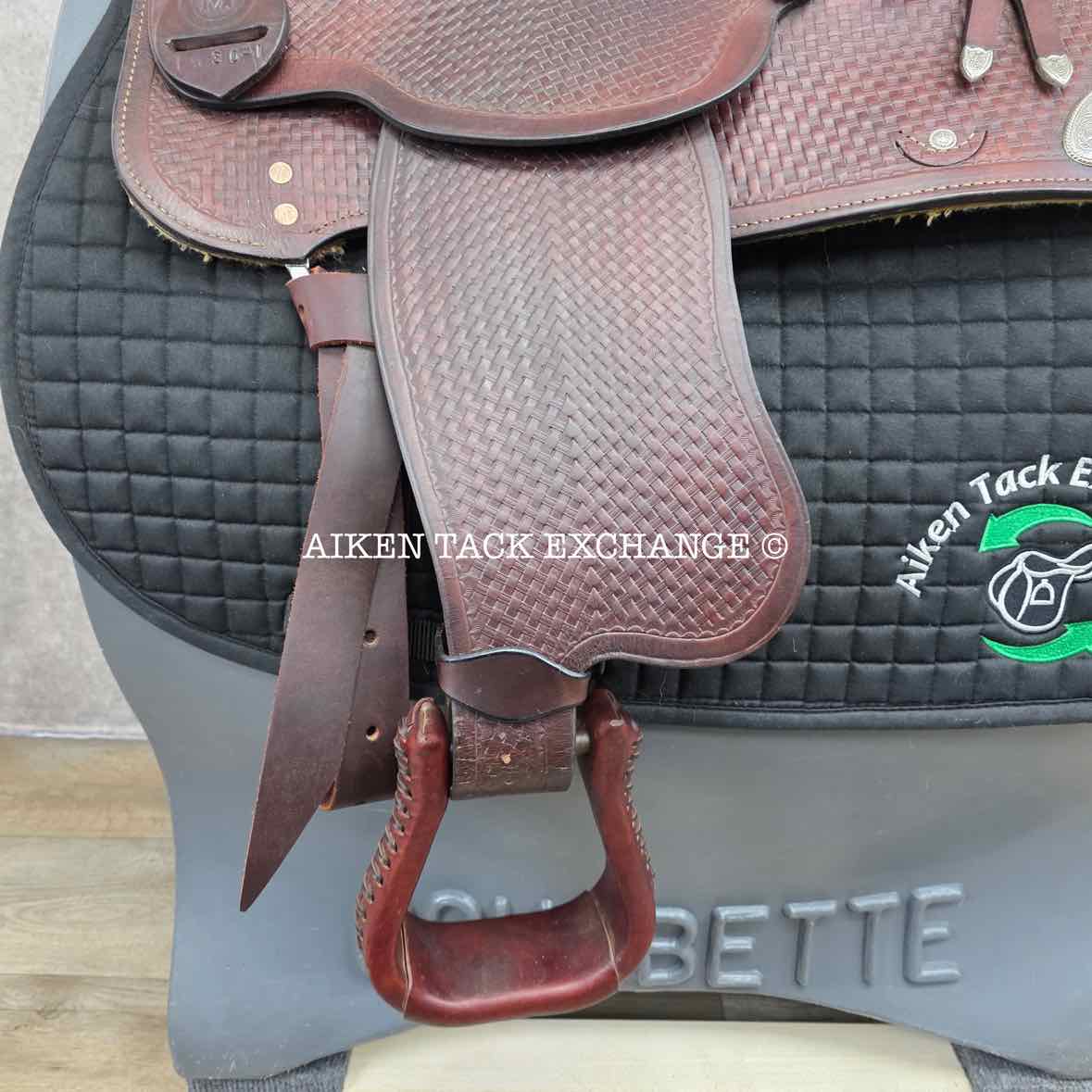 **SOLD** Circle M Western Saddle, 15.5" Seat, Wide Tree - Full QH Bars