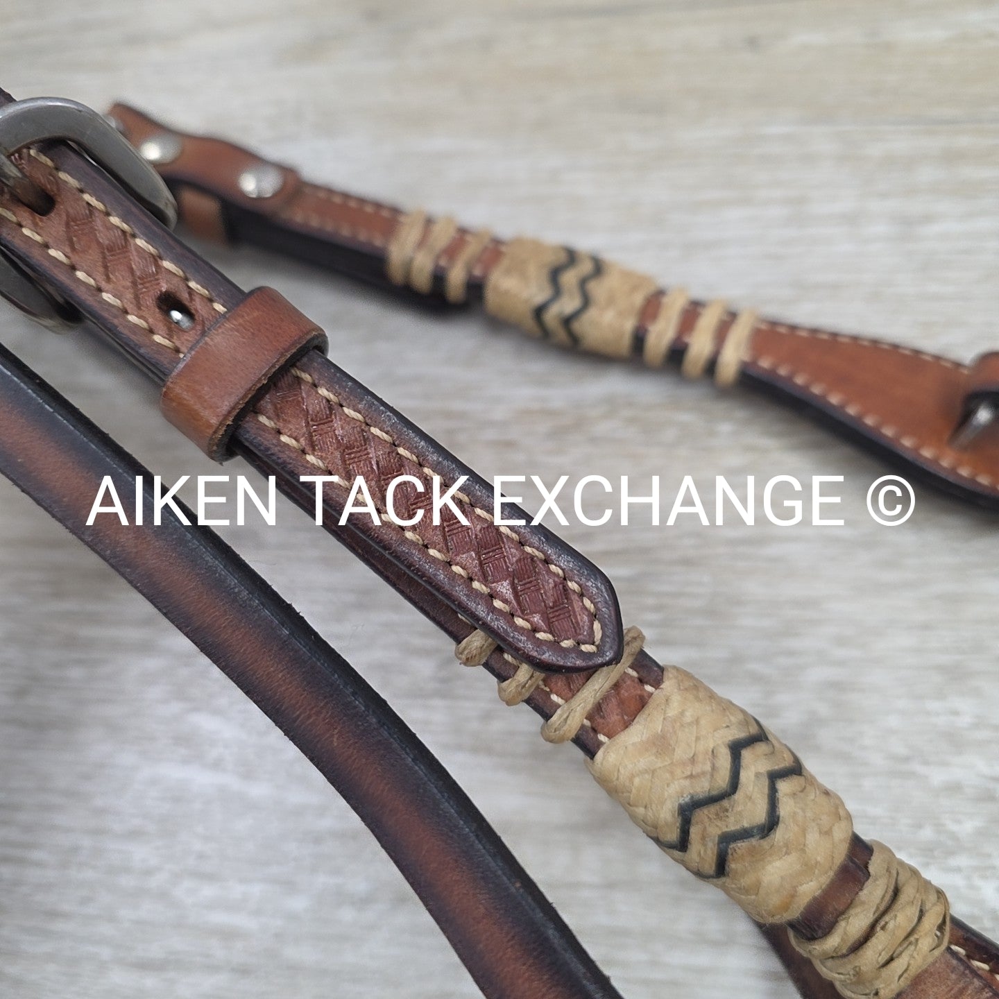 Sharp Browband Western Bridle, No Reins, Brown, Size Full