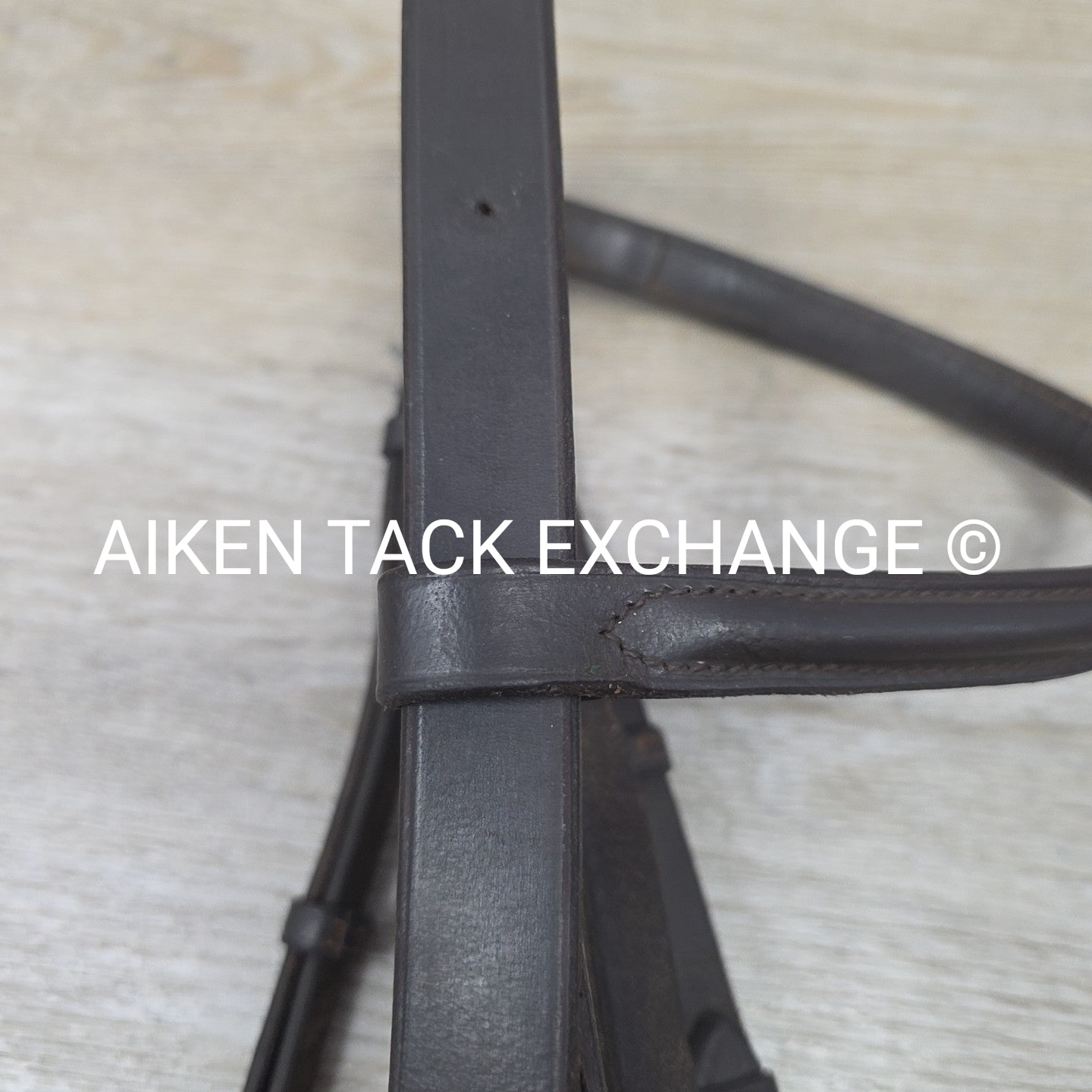 Plain Raised Bridle, No Reins, Brown, Size Cob