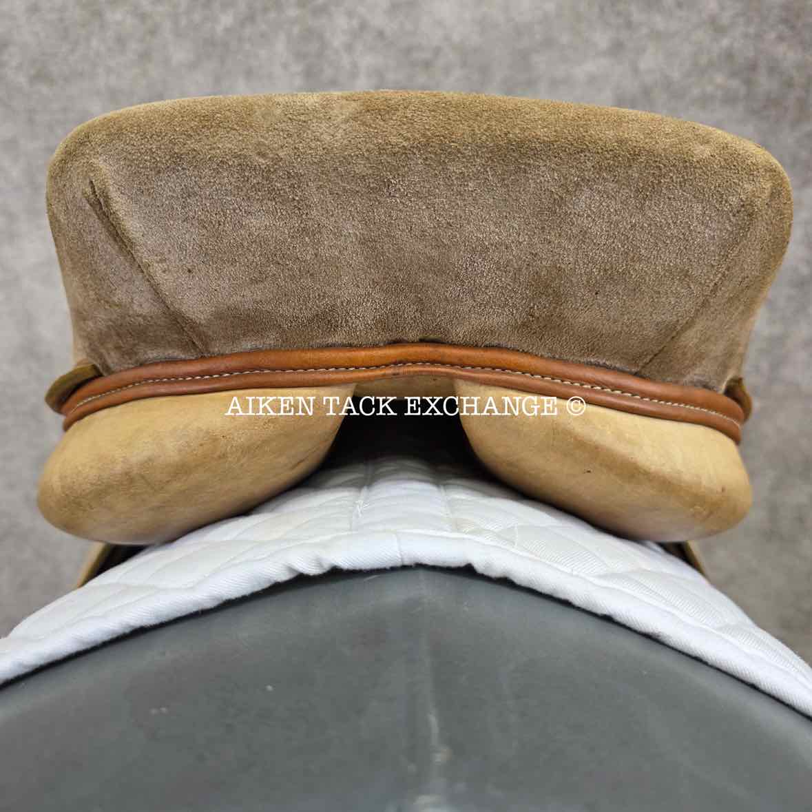 Merlo's American Style Suede Polo Saddle, 19" Seat, Narrow Tree, Foam Panels
