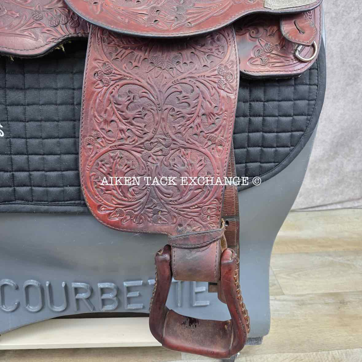 Billy Royal Western Saddle, 15.5" Seat, Regular Tree - Semi QH Bars